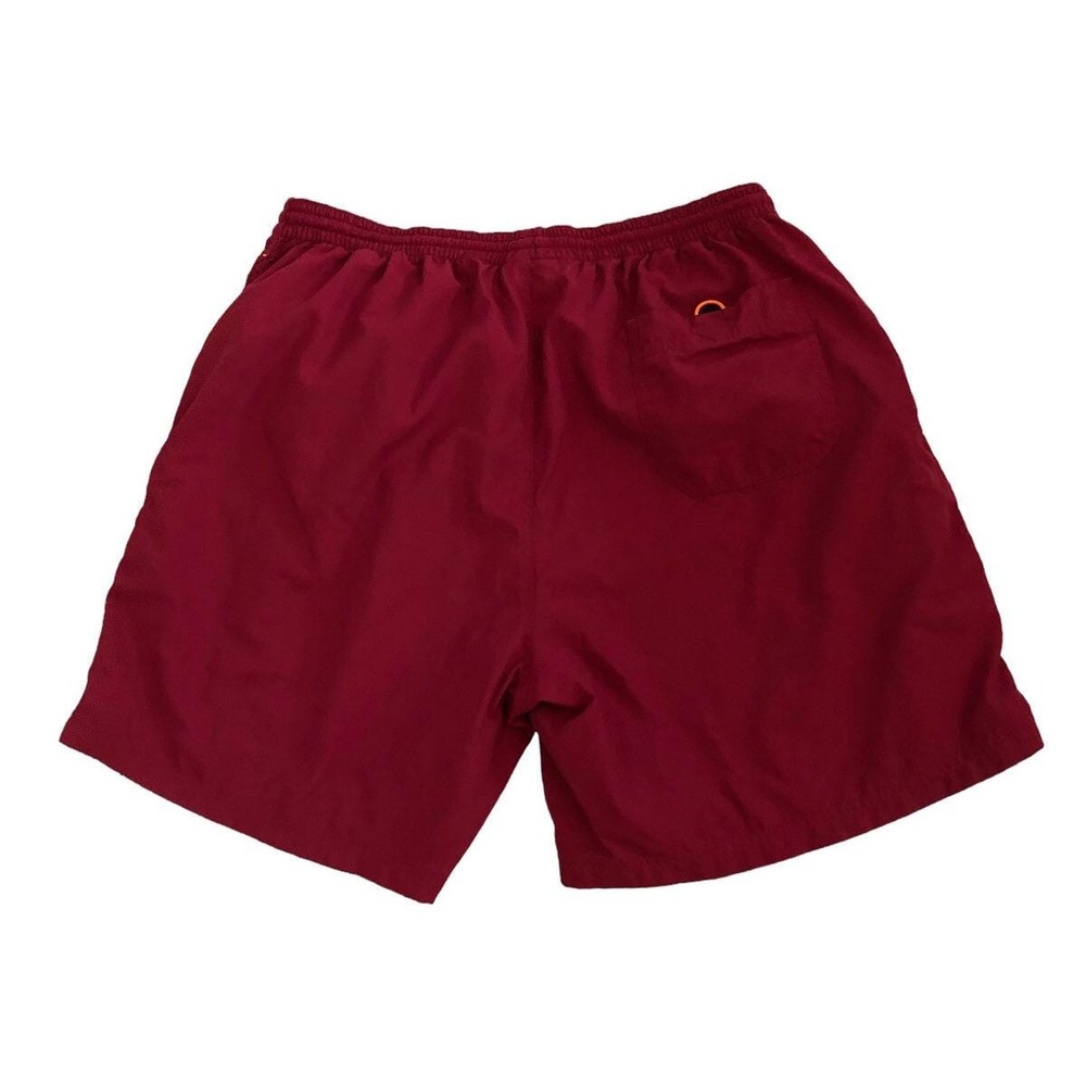 VTG 90s Reebok Mens Red Swim Trunks Size XL - Logo - Unlined - Pocket - Shorts - Picture 2 of 6